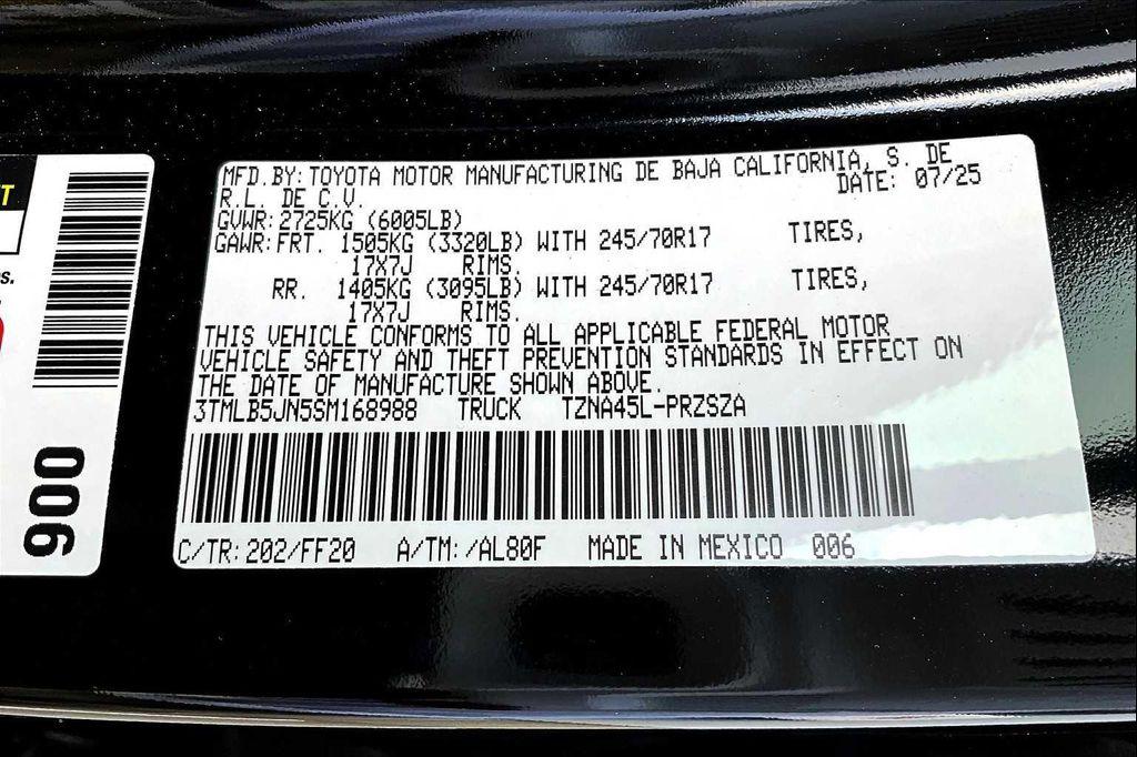 new 2025 Toyota Tacoma car, priced at $47,639