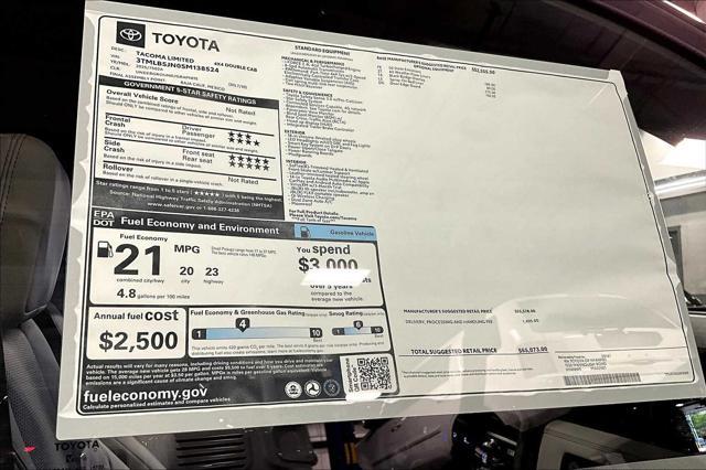new 2025 Toyota Tacoma car, priced at $55,073