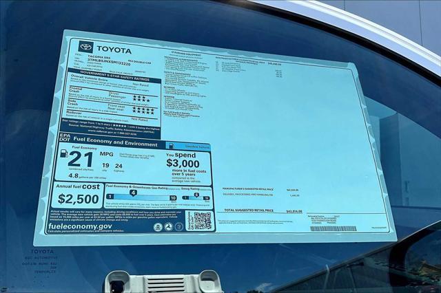 new 2025 Toyota Tacoma car, priced at $40,514