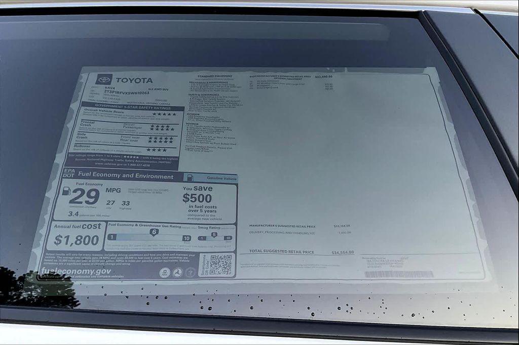 new 2025 Toyota RAV4 car, priced at $34,554
