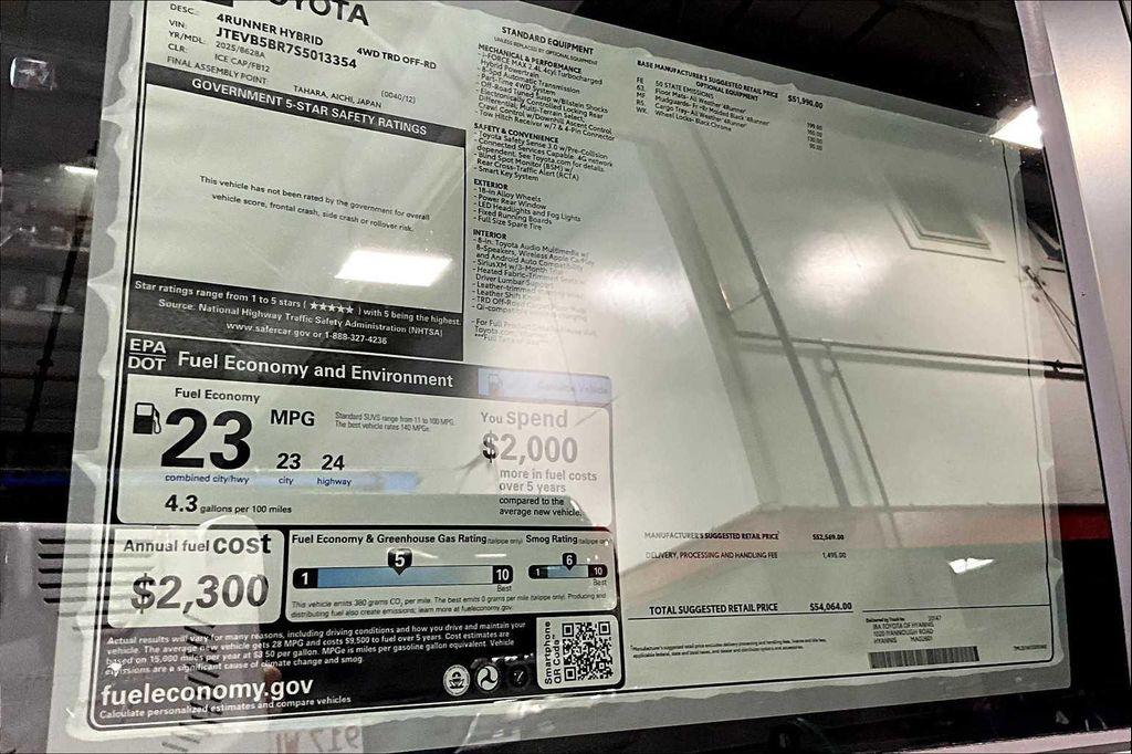 new 2025 Toyota 4Runner car, priced at $55,389