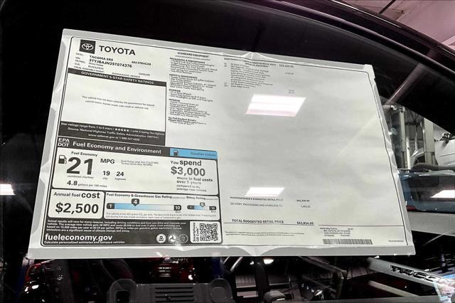 new 2025 Toyota Tacoma car, priced at $43,834