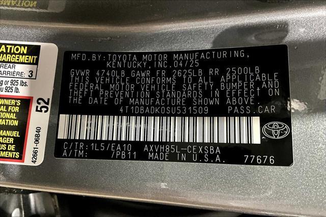 new 2025 Toyota Camry car, priced at $34,754