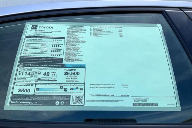 new 2025 Toyota Prius car, priced at $44,144