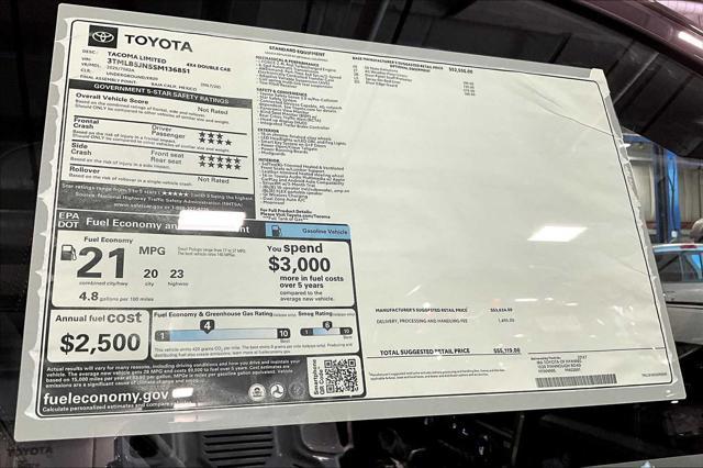 new 2025 Toyota Tacoma car, priced at $51,835