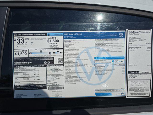 new 2025 Volkswagen Jetta car, priced at $24,608