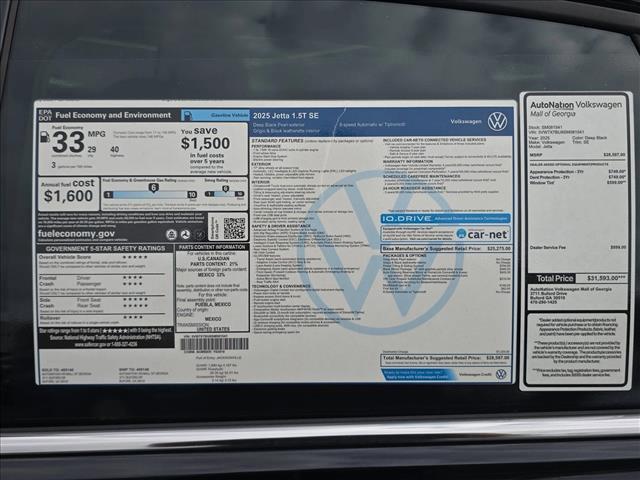 new 2025 Volkswagen Jetta car, priced at $24,576
