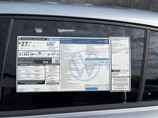 new 2025 Volkswagen Golf GTI car, priced at $32,987