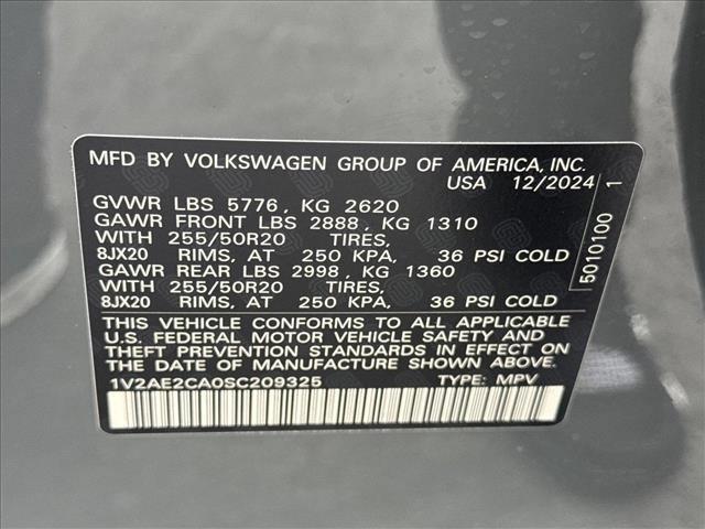 new 2025 Volkswagen Atlas Cross Sport car, priced at $49,929