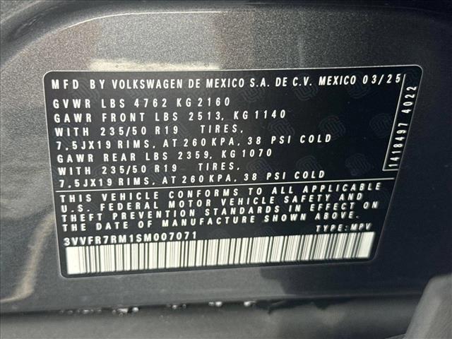 new 2025 Volkswagen Tiguan car, priced at $32,884