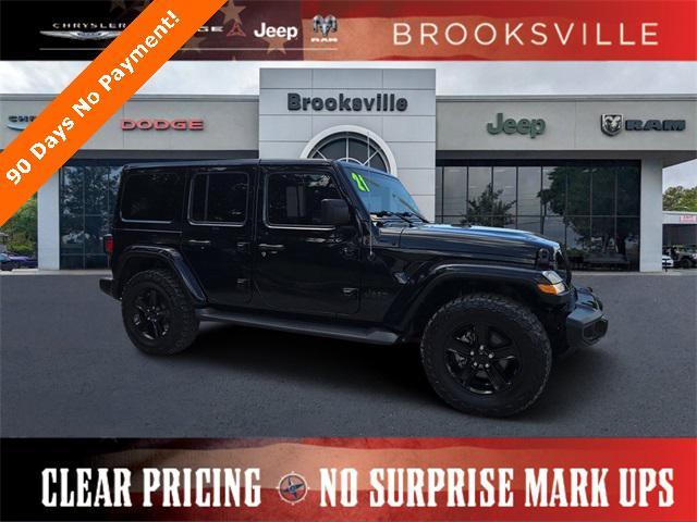 used 2021 Jeep Wrangler Unlimited car, priced at $32,689