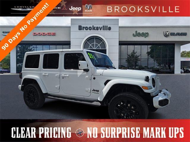 used 2021 Jeep Wrangler Unlimited car, priced at $39,377