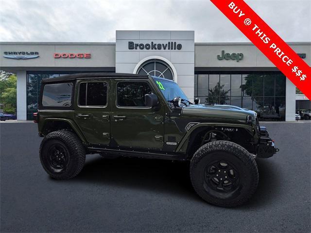 used 2022 Jeep Wrangler Unlimited car, priced at $41,442