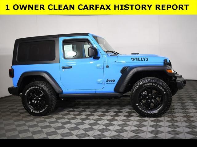 used 2021 Jeep Wrangler car, priced at $34,645