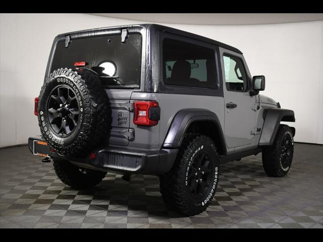 used 2021 Jeep Wrangler car, priced at $27,917