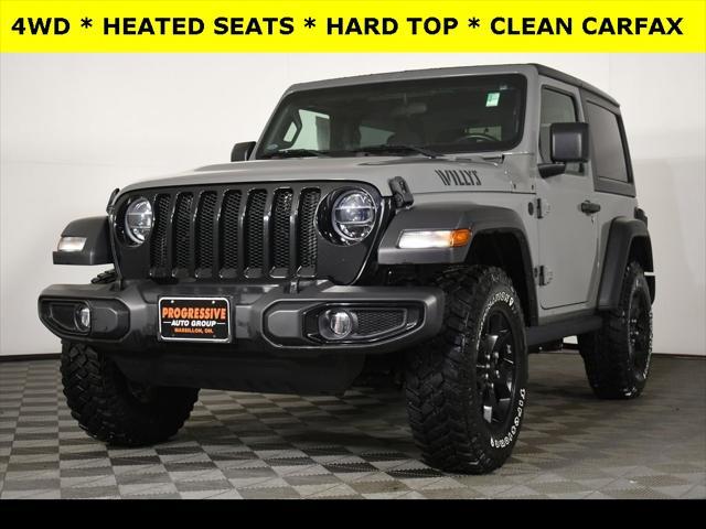 used 2021 Jeep Wrangler car, priced at $27,917