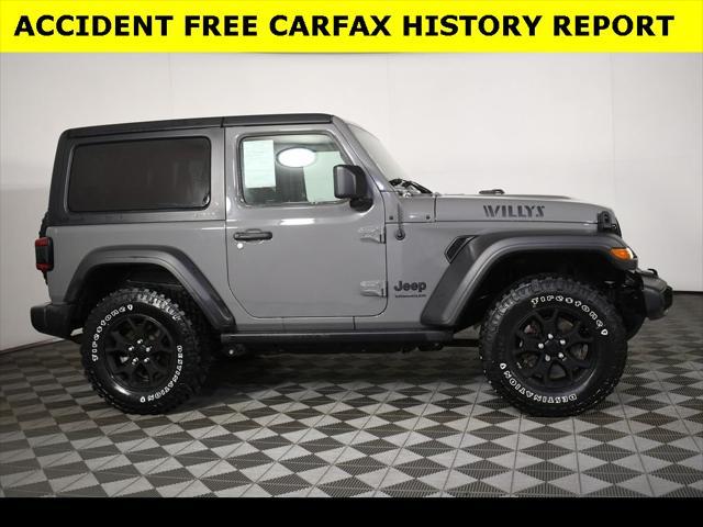 used 2021 Jeep Wrangler car, priced at $27,917