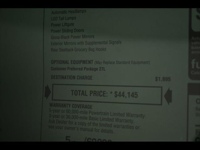 new 2025 Chrysler Pacifica car, priced at $40,145