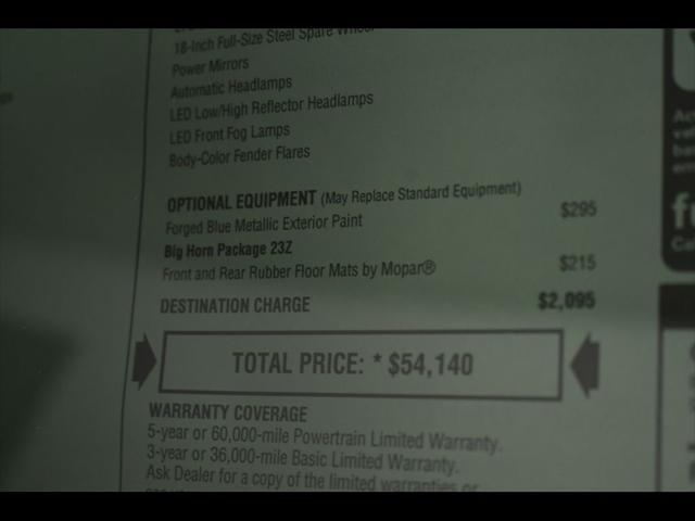 new 2025 Ram 1500 car, priced at $42,931