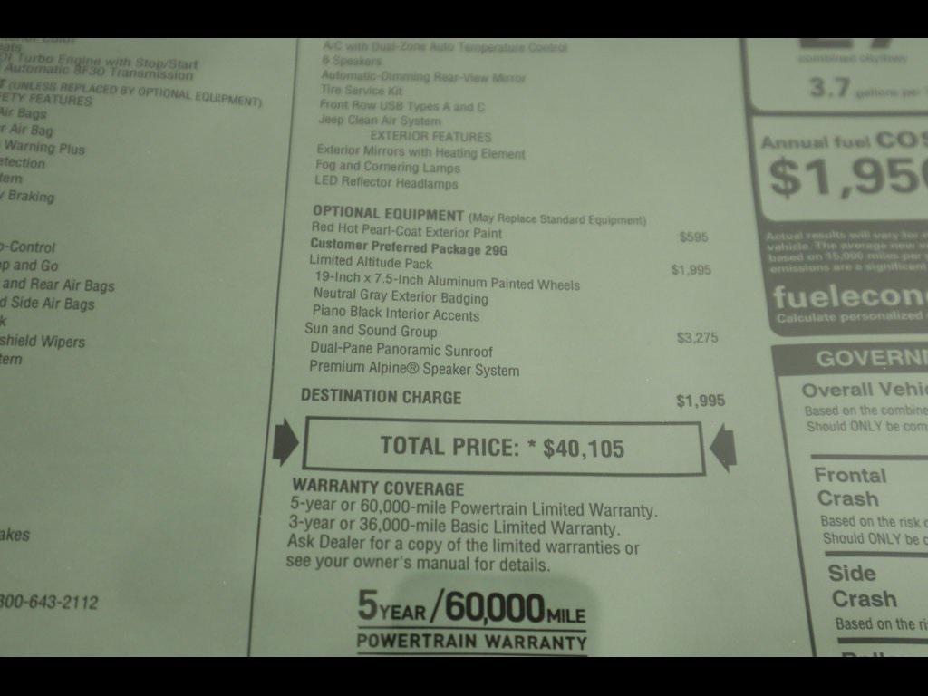 new 2025 Jeep Compass car, priced at $38,360
