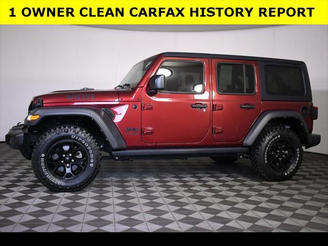 used 2021 Jeep Wrangler car, priced at $35,000