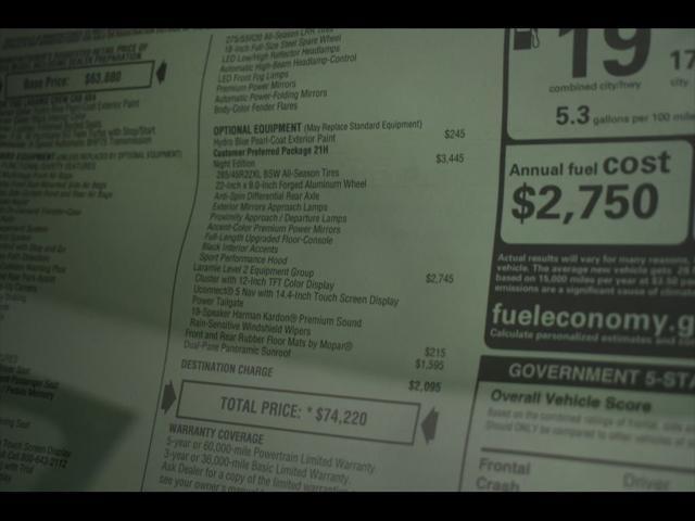 new 2025 Ram 1500 car, priced at $60,440