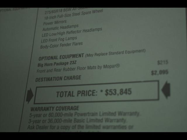 new 2025 Ram 1500 car, priced at $43,845