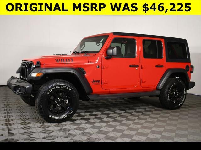 used 2021 Jeep Wrangler car, priced at $29,688