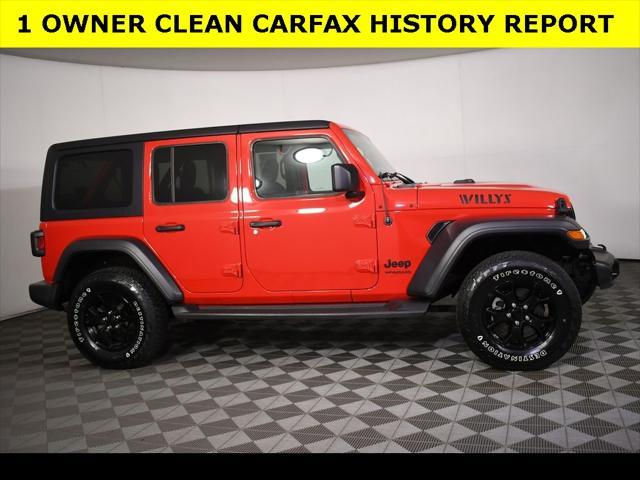 used 2021 Jeep Wrangler car, priced at $32,625