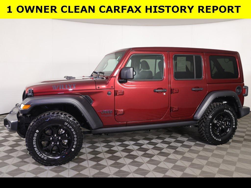 used 2021 Jeep Wrangler car, priced at $34,652
