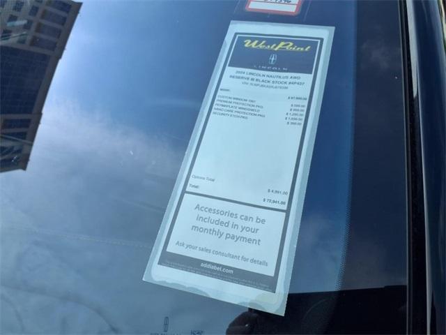 new 2024 Lincoln Nautilus car, priced at $58,450