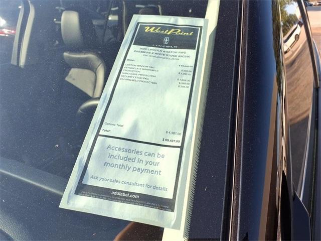 new 2025 Lincoln Aviator car, priced at $62,438