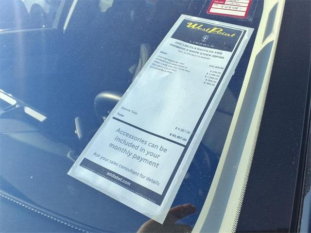 new 2025 Lincoln Nautilus car, priced at $57,079