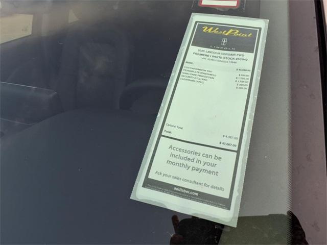 new 2025 Lincoln Corsair car, priced at $39,486