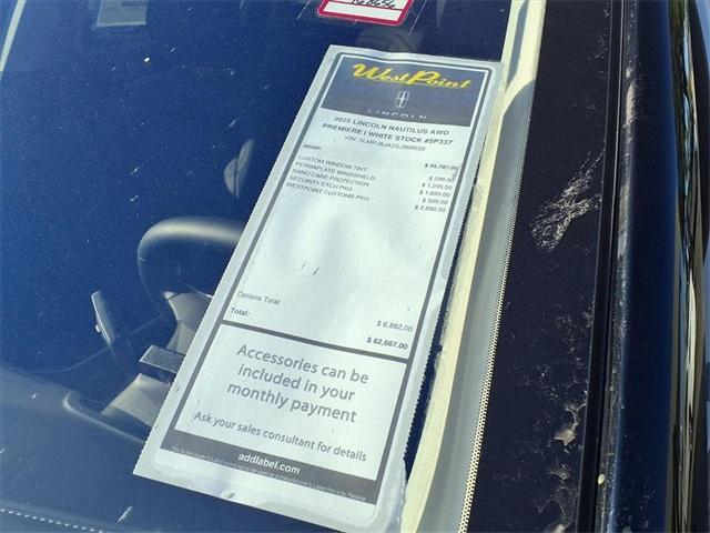 new 2025 Lincoln Nautilus car, priced at $53,554