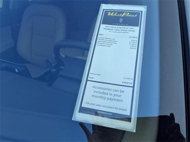 new 2025 Lincoln Nautilus car, priced at $51,429