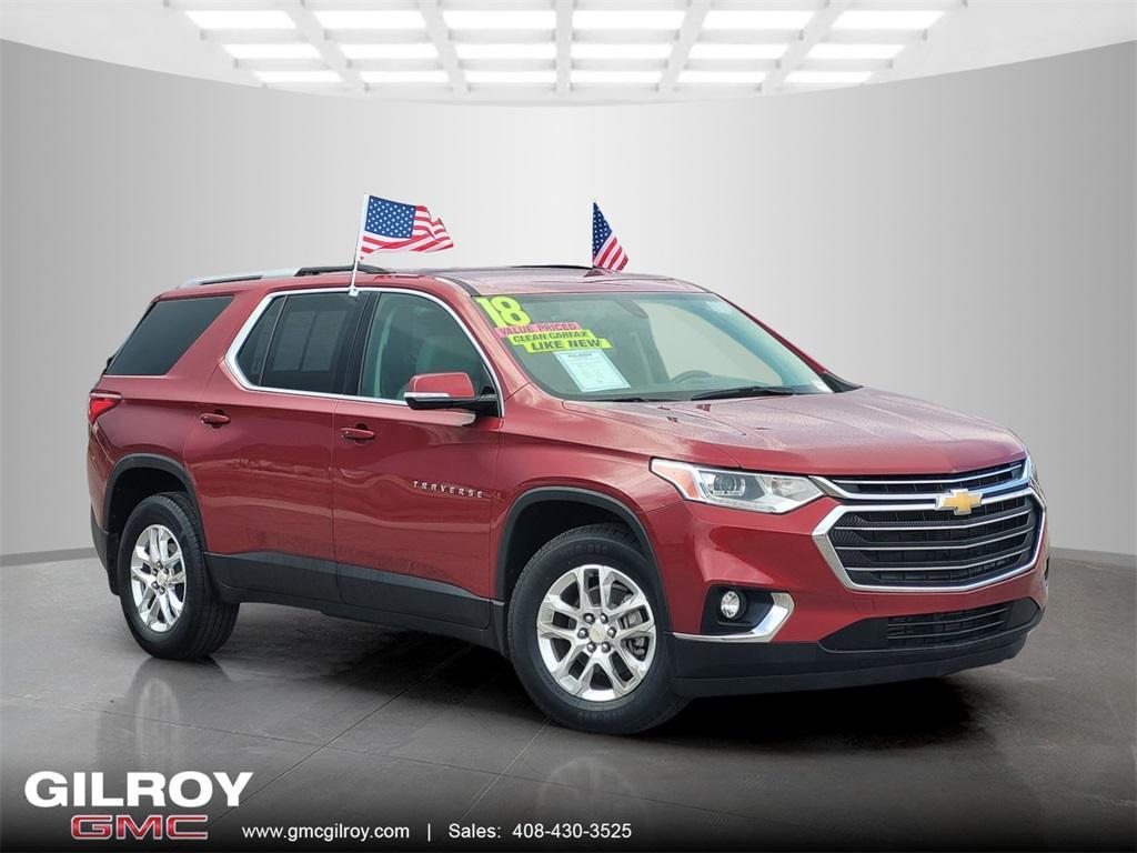used 2018 Chevrolet Traverse car, priced at $17,741