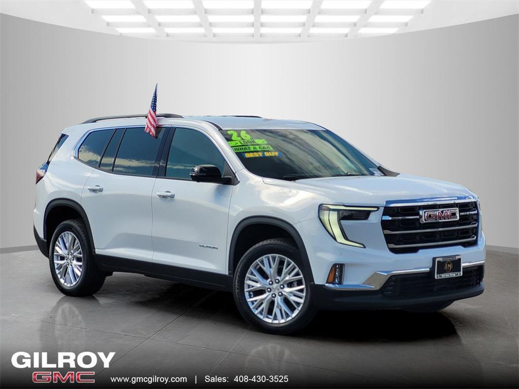 new 2026 GMC Acadia car, priced at $45,580