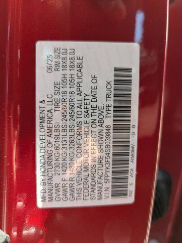 new 2025 Honda Ridgeline car, priced at $44,018
