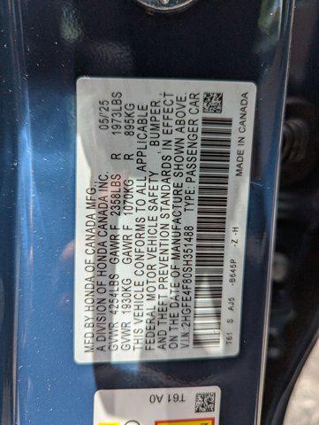new 2025 Honda Civic Hybrid car, priced at $32,884