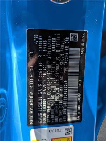 new 2025 Honda Civic Hybrid car, priced at $31,120