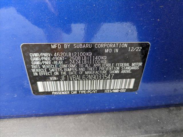 used 2022 Subaru WRX car, priced at $28,917