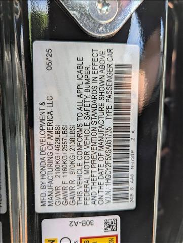 new 2025 Honda Accord Hybrid car, priced at $33,432