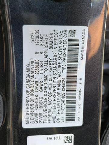 new 2025 Honda Civic Hybrid car, priced at $32,438