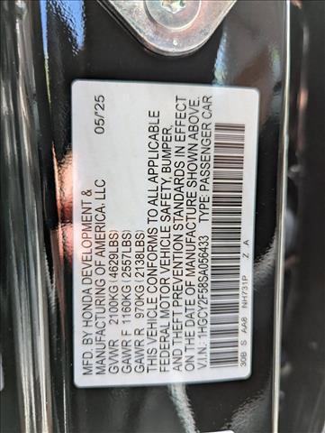 new 2025 Honda Accord Hybrid car, priced at $33,432