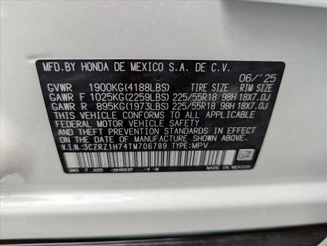 new 2026 Honda HR-V car, priced at $31,900