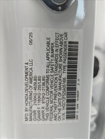 new 2025 Honda Accord Hybrid car, priced at $33,863