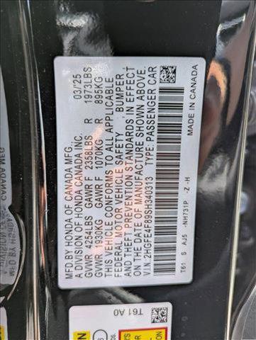 new 2025 Honda Civic Hybrid car, priced at $32,438