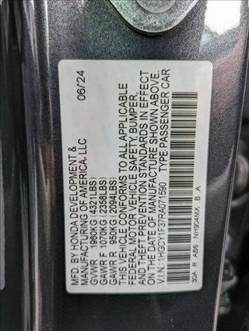 used 2024 Honda Accord car, priced at $26,253