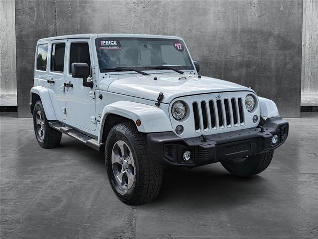 used 2017 Jeep Wrangler Unlimited car, priced at $17,653